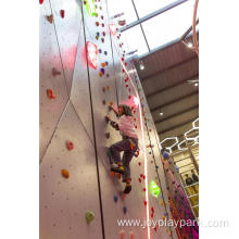 children rock climbing wall